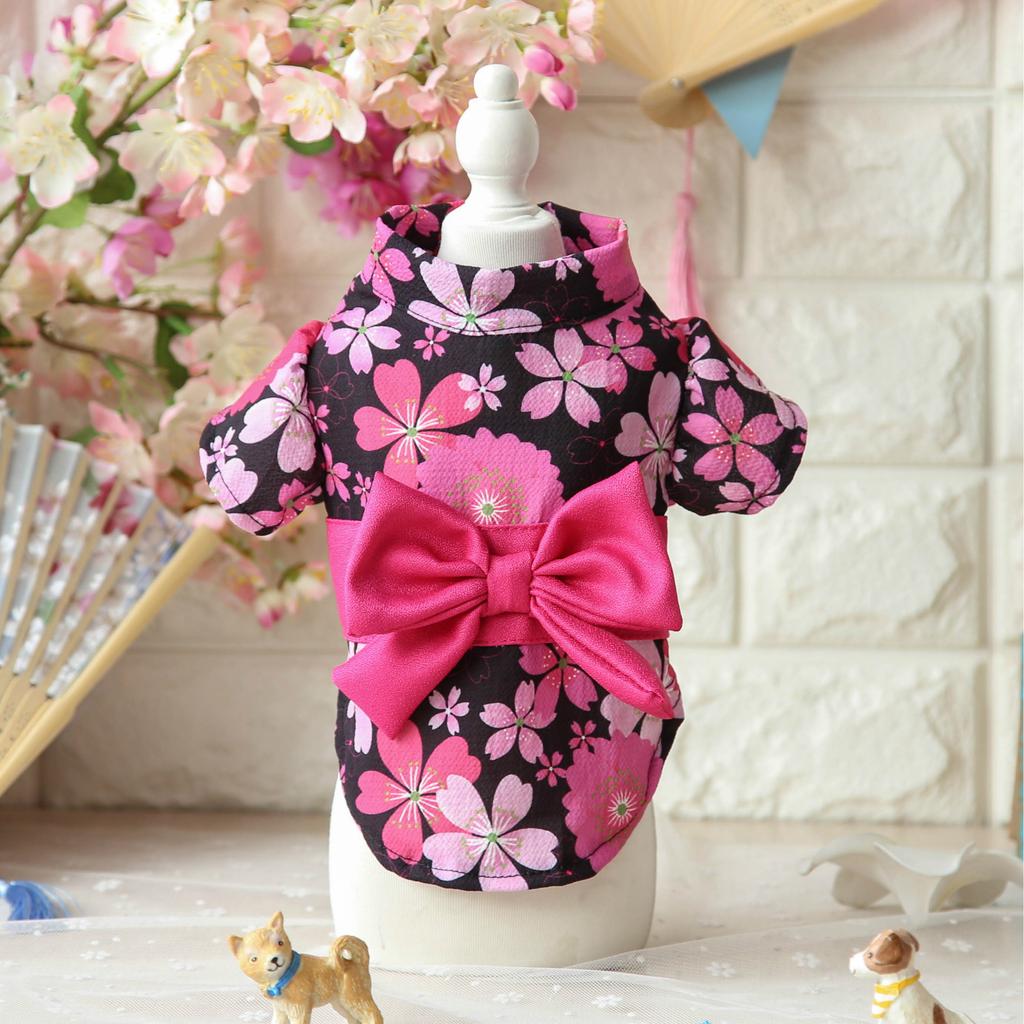 Весенне-летнее новое японское кимоно Cherry Blossom Maruko, одежда для собак и ветровой халат