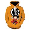 Spring Autumn Men's Hoodie 3D Printing Japanese Anime Goku Fashion Casual Sweatshirt Coat Long Sleeve Pullovers Oversized Tops