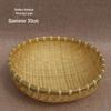 Bamboo Woven Steamed Bun and Vegetable Storage & Draining Basket
