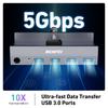 KVM-переключатель BENFEI HDMI (8K@60Гц/4K@240Гц) USB-переключатель с 4 портами USB 3.0, для 2 компьютеров, общий монитор, клавиатура и мышь. Простое подключение с
