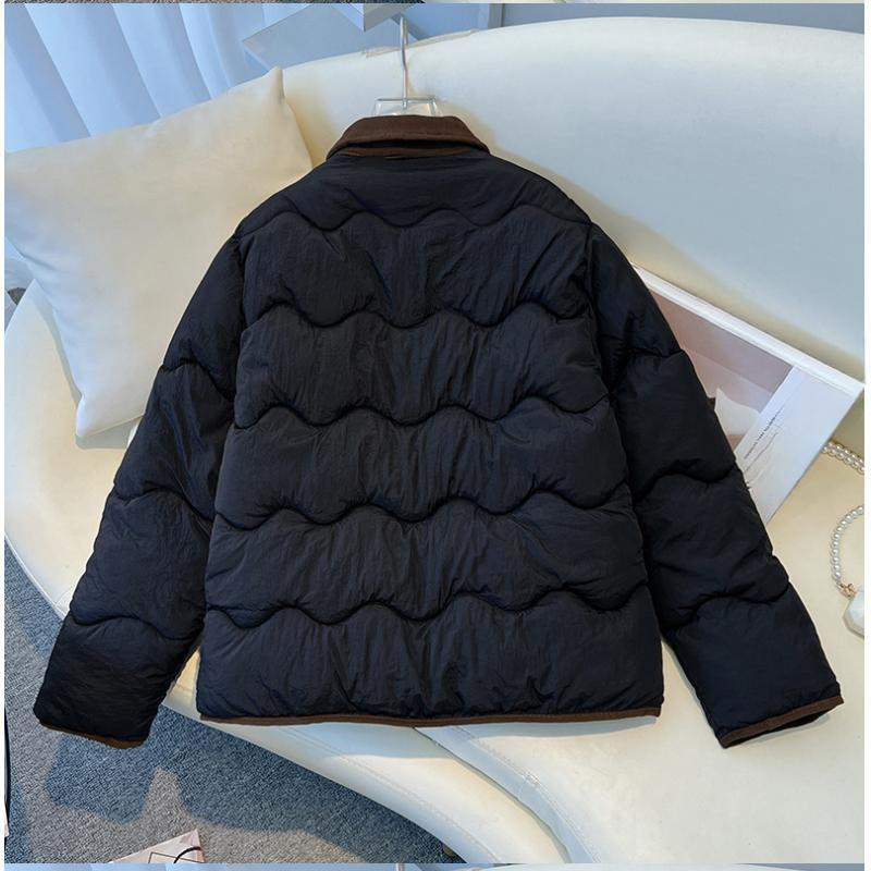 Down Padded Jacket Women's Winter Jacket, Small Loose Padded Jacket, Thick Lapel Padded Jacket Trend