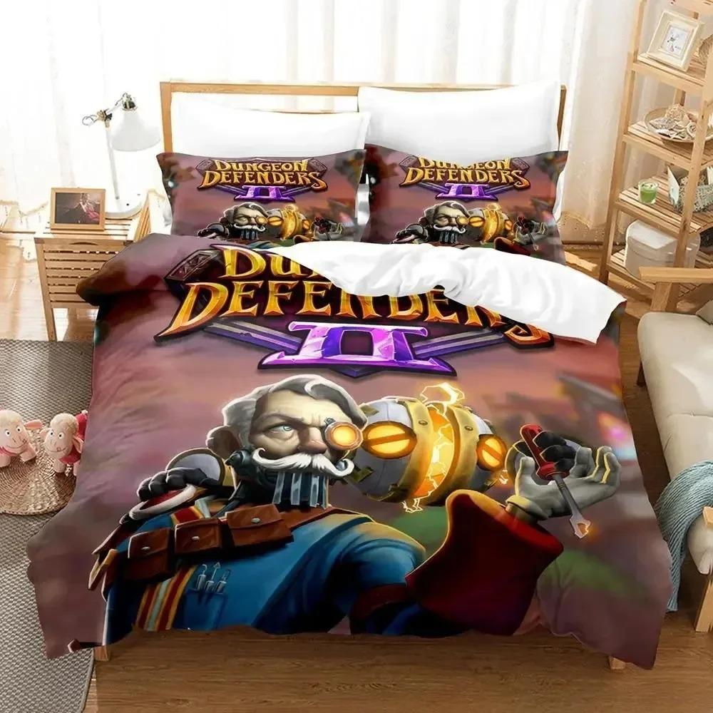Игровой Комплект Постельного Белья Dungeon Defenders Для Спальни Мягкое Современное Покрывало Удобное Детское Пододеяльник Наволочка