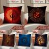 Шива Классический Дизайн Принт Наволочка Комфорт Диван Кровать Шелковистая элегантная Невидимая молния Декоративная наволочка