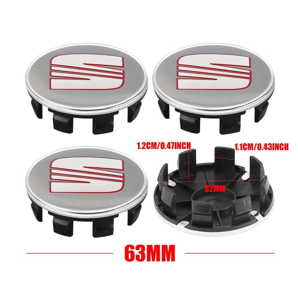 rldf3 4Pcs 55/56/63mm Car Wheel Tire Center Emblem Cover Hub Caps Sticker for seat cupra Ateca Leon 6f 6j FR Mk2 Mk3 5f 1p lbiza Exeo