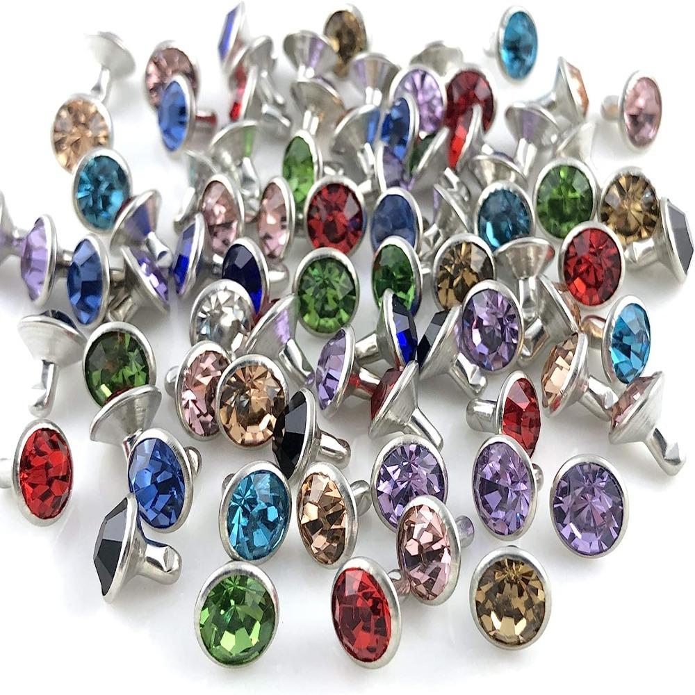 8mm leather rivets metal copper double cap rivets screw for fabric