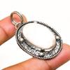 Scolecite Gemstone Handmade 925 Silver Plated Jewelry Pendant 1.70"