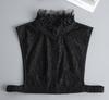 Fashion White Fake Collar Women Detachable Collars Black Woman False Collar Lace Removable Half Shirts Tie Top Collars Decor