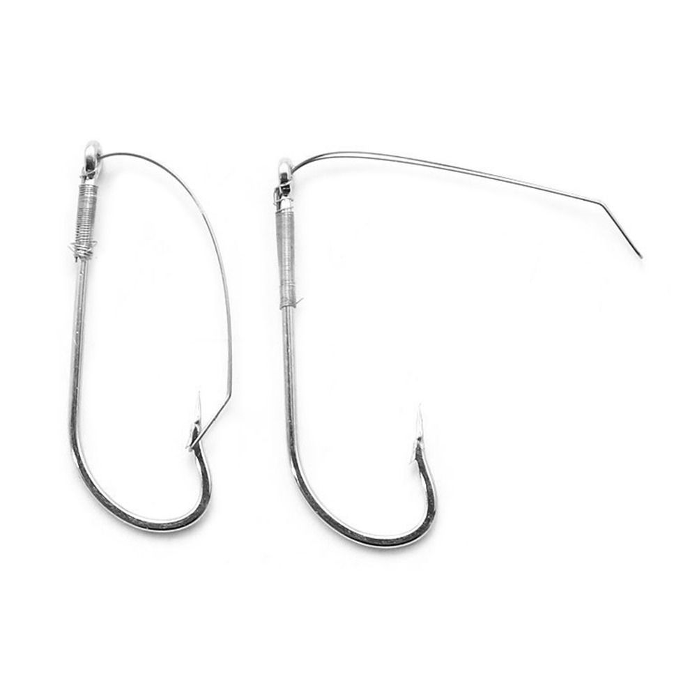 20pcs High Carbon Steel Wacky Rig Hook Weedless Barbed Fly Hook New Carp Fishing Hook