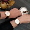SOUE Pair Watch Classics Pair Watch Pair Couple 38mm Size Leather Belt Leather Band Black Gold Ivory Dial [SOUE] Womens Mens