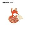 Эмалированная булавка, милый медведь, кошка, лиса, брошь в форме ежа для путешествий