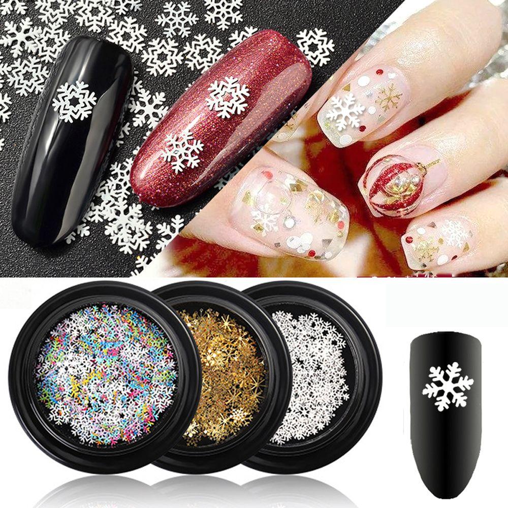 Gift Nail Jewelry Nail Flakes Slices Nail Art Decoration Snowflake Nail Sequins 3D Sparkles Sequins