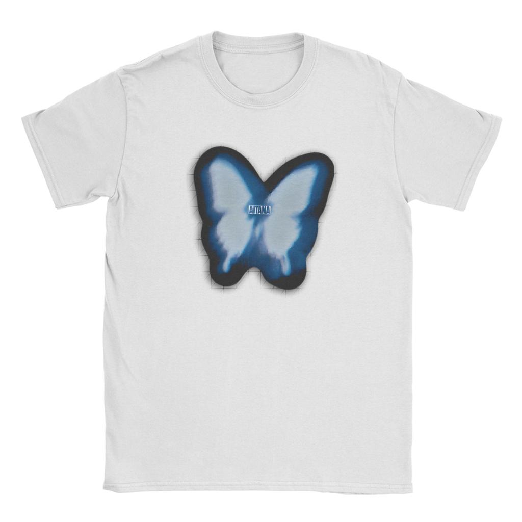 Butterfly Aitana T Shirt Beach Vintage T Shirts Cotton Hipster Tshirt For Unisex Short Sleeve Print Clothes
