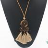 Alloy Retro Collar Decoration Rope Ethnic Style Necklace Originality Pendant Tassels Necklace