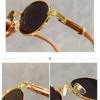 New Retro Metal Oval Frame UV Protection Myopia Glasses Luxury  Vintage Punk Metal Outdoor UV Protection SunGlasses Diopter