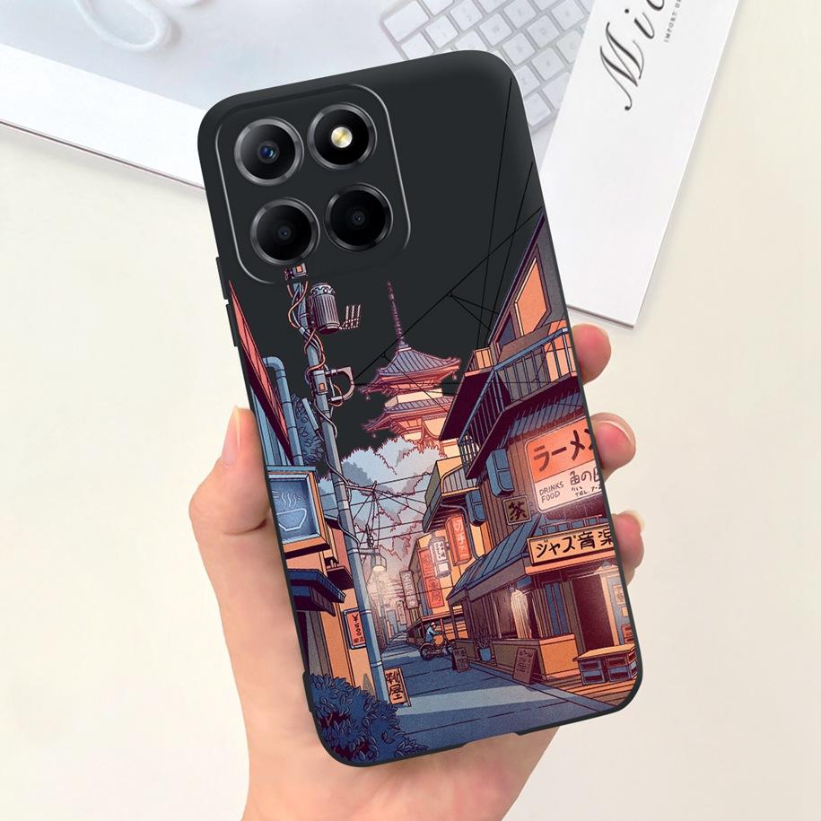 For Cover Honor X8 Phone Case TFY-LX1 TFY-LX2 TFY-LX3 Bumper Popular Flower Cats Soft Cover For Honor 70 Lite X6 X6s X8 5G Funda
