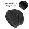 Fashion Knit Autumn Winter Crochet Solid Warm Baggy Beanie Hat Slouch Cap Ski Cap Christmas Gift Women Men