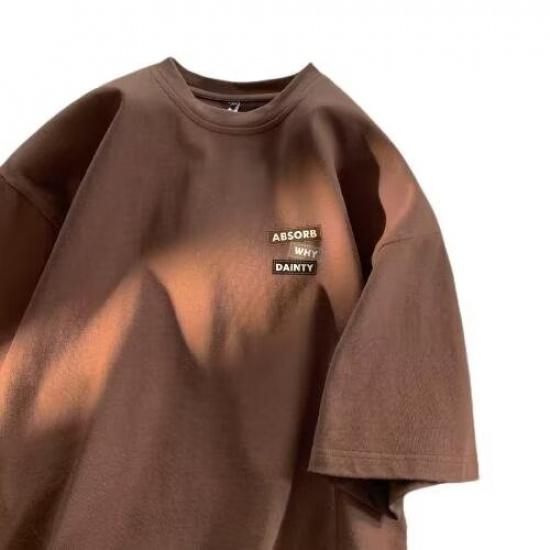 Мужская модная футболка с круглым вырезом и короткими рукавами с принтом для лета, свободный повседневный топ