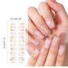 2 шт. полуотвержденных гелевых полосок для ногтей для женщин, гелевые наклейки для ногтей, долговечные гелевые обертывания для ногтей с мягким глянцевым гелевым покрытием