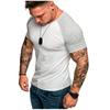 Мужская обтягивающая футболка с короткими рукавами для тренажерного зала, спортивные футболки, повседневные топы, новая короткая футболка без рукавов для фитнеса, бодибилдинга