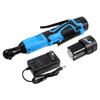 Blue 100N.m Electric Wrench Cordless Ratchet Rechargeable Scaffolding Right Angle Wrench with  2 Battery Charger Power Tool 18V 3/8Inches