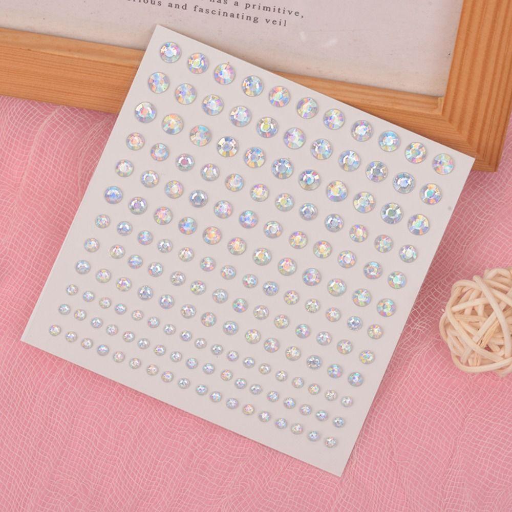 Colorful 3D Face Jewelry Stickers Mixed Eyeliner  Decals Disposable Tattoo Stickers  Party