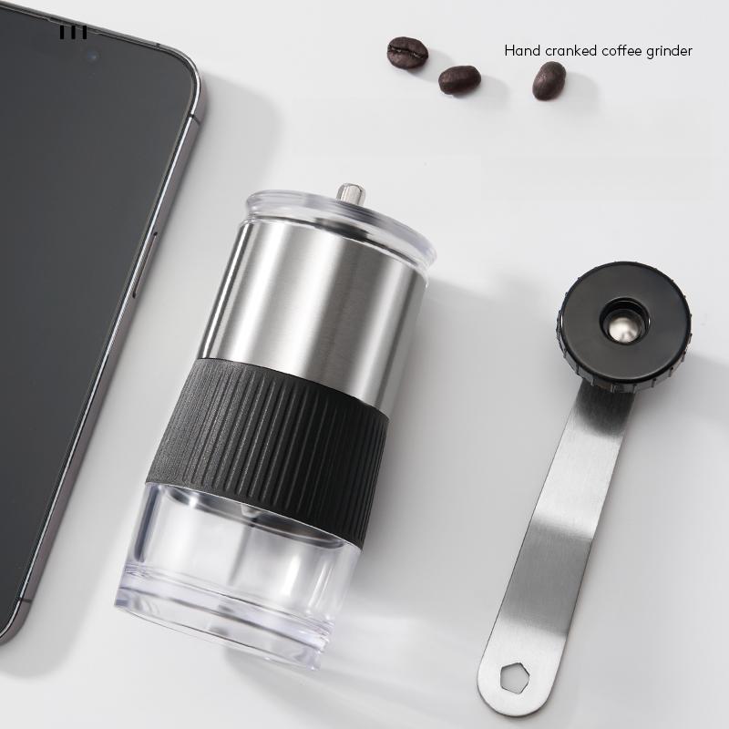 Домашняя кофеварка с функцией заваривания кофе Ручная кофемолка из нержавеющей стали Портативная кофемолка со съемной ручкой