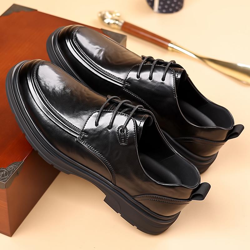 Модные повседневные кожаные мужские туфли деловая обувь элегантная мужская одежда джентльменская обувь для вечеринок новый стиль трендовые туфли оксфорды