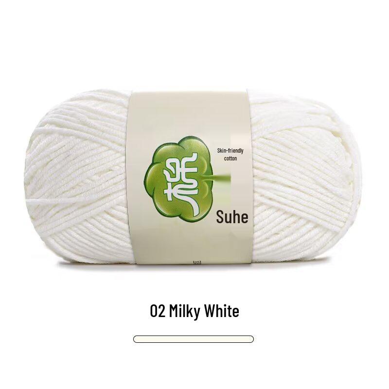 Набор пряжи из 5 нитей combed milk cotton для ручного вязания шарфов, средней толщины, материал для вязания пледов своими руками, вязания крючком.