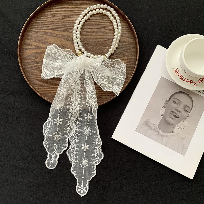 Новый ретро кружевной шелковый шарф длинный высококачественный универсальный декоративный ободок-лента многофункциональный шарф-обруч головной убор