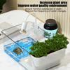 Small Turtle Tank Reptile Terrarium Pet Reptile Habitat Crab Tank Tortoise Breeding Box Home Office Desktop Decoration Fish Tank