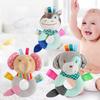 Плюшевая круглая погремушка для малышей 0-1-3 лет, игрушка-колокольчик на кроватку, которую можно держать в руке