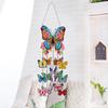 Flower Butterflies Wind Chime Double Sided Diamond Painting Home Decor Crystal Hanging Home Wall Decor for Home Wall Decor