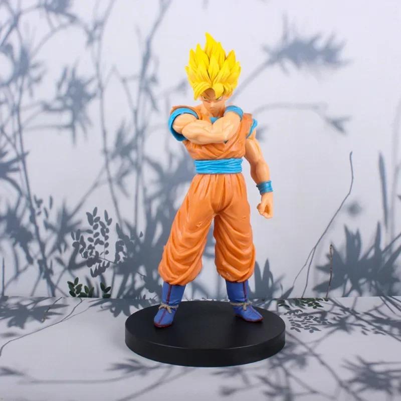 18/22cm Dragon Ball Son Goku Super Saiyan Anime Figure Vegeta DBZ Action Figures Model Gifts Collectible Figurines for Kids