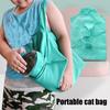 Кошачья сумка-переноска для взрослых кошек, сумка для ухода за шерстью, устойчивая к царапинам, дышащая холщовая сумка для стрижки когтей, моющаяся сумка для кошек, для ухода за когтями