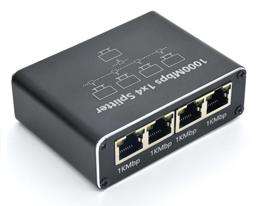 Разветвитель сетевого кабеля RJ45 Gigabit: Адаптер 1-в-3 для широкополосной маршрутизации