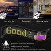 LED Matrix Pixel Panel Bluetooth APP USB 5V RGB Pattern Graffiti Scroll Text Animation Car Logo 4 PCS LED Light Bar Car Interior