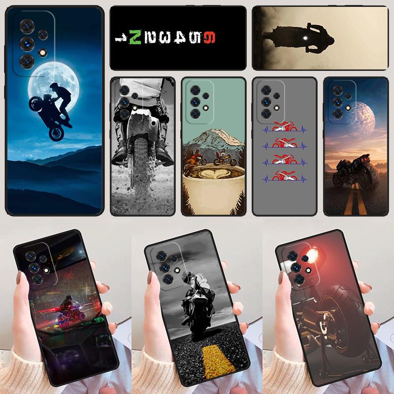 Чехол для телефона Moto Motorcycle Для Samsung Galaxy A42 A31 A40 A51 A71 A32 A80 A91 A52 A72 A73 A20e A21S A50 A70 A11 A12 Чехол