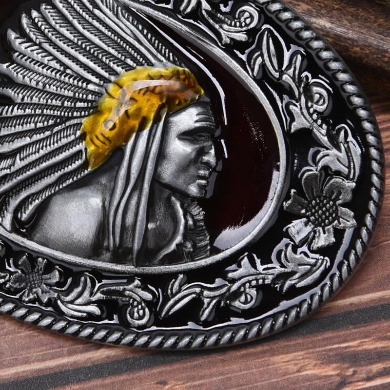 Индийская металлическая мужская пряжка для ремня, западная ковбойская пряжка, подходит для ремня шириной 1,5 дюйма