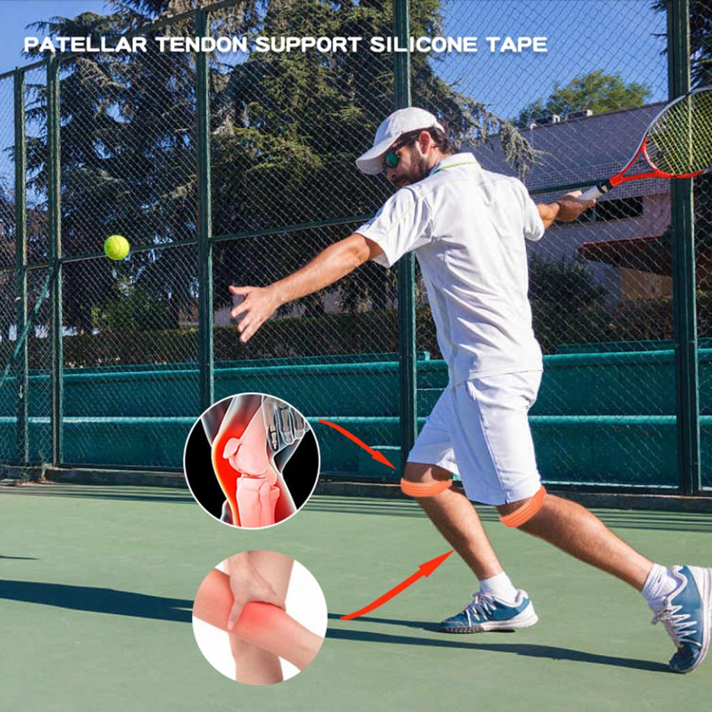 Yousheng Patella Knee Band Обезболивающий ремень для поддержки сухожилия надколенника Силиконовый бандаж для колена для бега, фитнеса, подъема по лестнице, баскетбола