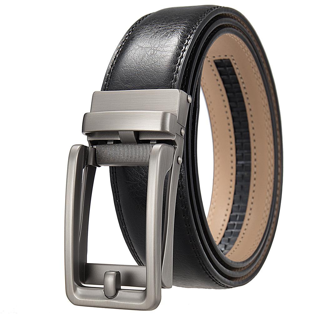 1 шт. Мужской ремень с автоматической пряжкой, модный деловой ремень из коровьей кожи, ремень Ly36-3 3315-1