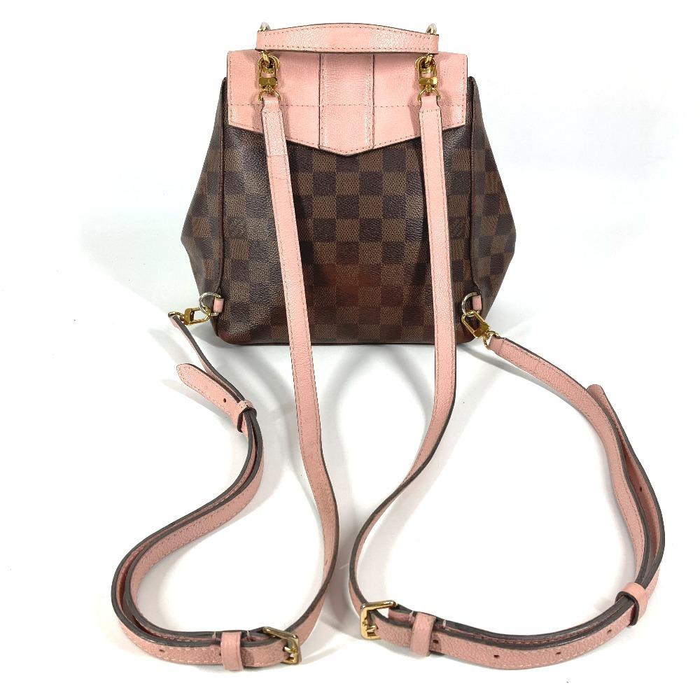 Louis Vuitton N42262  Damier Crampton Bag Hand Bag Backpack Canvas pink/Brown