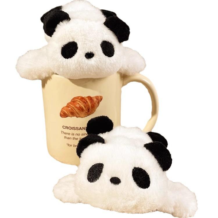 Очаровательная плюшевая заколка-краб для волос с пандой – мультяшный аксессуар для причесок пучок на осень и зиму