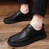 Genuine Leather Shoes Men Cow Leather Mens Casual Shoes Black Brown Plus Size Wedding Party Dress Shoes