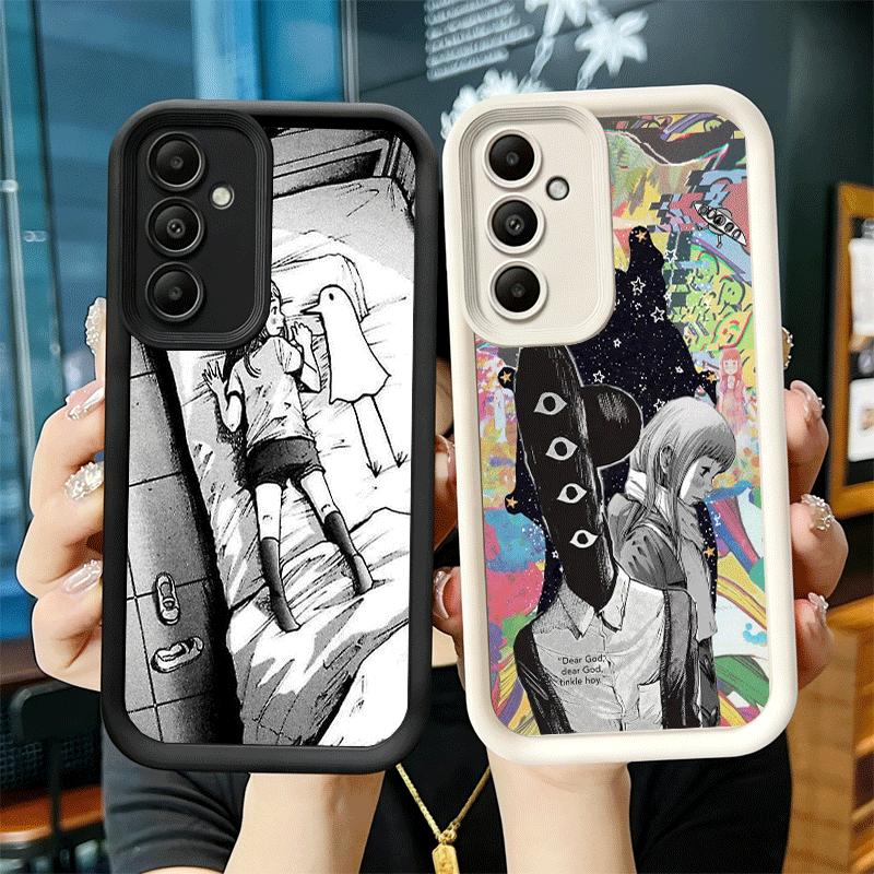 Чехол для телефона для Samsung Galaxy A17 A16 A15 A14 A13 Аниме Оясуми Пунпун A56 A36 A26 A55 A35 A25 A54 A34 A24 A53 A33 A23 A07 A06