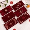 6pcs Chinese Style Lucky Money Pockets Wine Red Gifts Packing Bags Wedding Red Envelopes Kids Gift