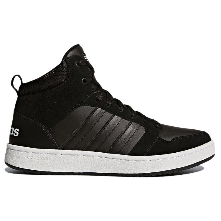 adidas Neo Cf Super Hoops Mid Прочные Нескользящие Повседневные Кроссовки Мужские Кроссовки Черные BB9920