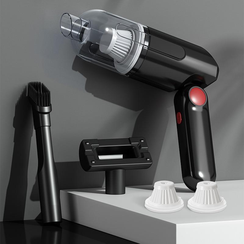 Автомобильный пылесос с высокой мощностью всасывания, маленький мини-автомобиль с беспроводной зарядкой, портативный автомобиль для домашних животных