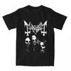 Мужская Женская Футболка Band Mayhem Black Metal Винтажная 100% Хлопок Топы Короткий Рукав Круглый Вырез Классическая Футболка Большого Размера
