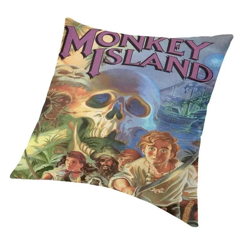 Наволочка The Secret Of Monkey Island Двусторонняя 3D-печать Приключенческий экшн Игра Подушка-сиденье для пола для дивана Наволочка
