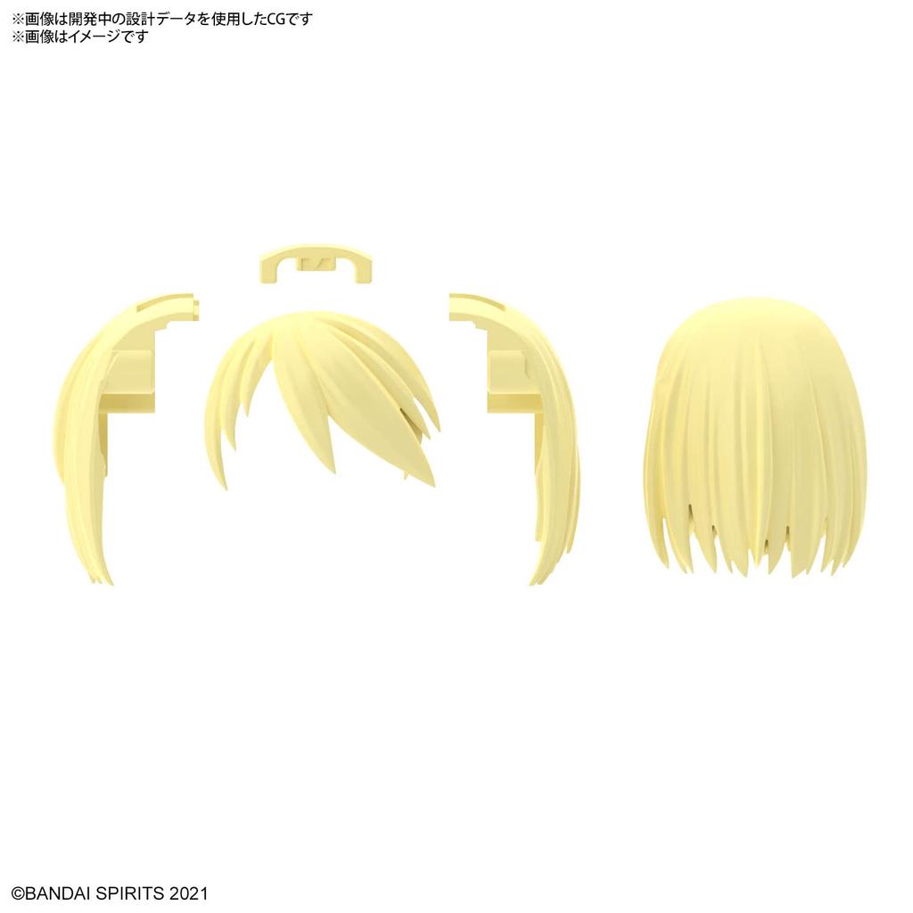 BANDAI SPIRITS 30MS Optional Hairstyle Parts Vol.6 (BOX) Color-coded Plastic Model